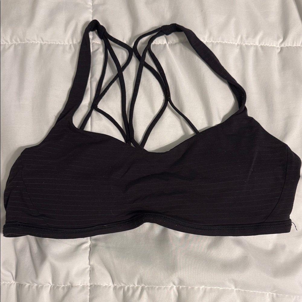 Lululemon Athletica Black Strappy Bra